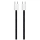 Дата кабель USB-C to USB-C 2.0m (braided cotton) (PD Fast Charging 60W) 3.0А black ColorWay (CW-CBPDCC068-BK) - зображення 7