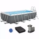 Прямоугольный каркасный бассейн Bestway 56465 Power Steel Frame Pool (549х274х122 см) - изображение 1