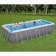 Прямоугольный каркасный бассейн Bestway 5612B Power Steel (640х274х132 см) + песочный насос, лестница, тент - изображение 4