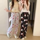 Легкие пижамные штаны с принтом Hello Kitty, белые, тонкие, летние, M (10574) - изображение 4