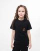 Футболка для дівчаток з логотипом Ginger Cat 122 см Чорний - изображение 1