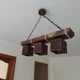 Люстра деревянная подвесная Light House LPR-20109/3P цвет коричневый - изображение 2