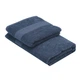 ARDESTO Полотенце махровое SuperSoft 70х140см, 100% хлопок, синий - изображение 4