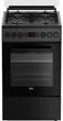 Beko Плита Beko комби, 60л, 50x60см, дисплей, конвекция, чугун, черный - изображение 1