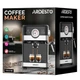 ARDESTO Кофеварка рожковая Steel Collection 1.5л, молотый, ручной капучинатор, черно-серебристый - изображение 14