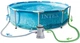 Бассейн каркасный круглый Intex 305х76 см с фильтром насосом Metal Frame Pool Морской принт (28208) - изображение 2