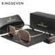 Мужские поляризационные солнцезащитные очки KINGSEVEN 7117 Gold Brown - изображение 1
