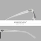 Чоловічі поляризаційні сонцезахисні окуляри KINGSEVEN LC755 Transparent Gray - зображення 4