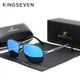 Чоловічі поляризаційні сонцезахисні окуляри KINGSEVEN N738 Silver Blue - зображення 1