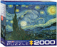Puzzle EuroGraphics "Gwiaździsta noc" Vincent van Gogh 2000 elementów (628136812047) - obraz 1