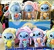 Игрушка сюрприз мягкий брелок Лабубу Стич 15см lububu Stitch Eat Something Before Sleep Series кукла для сумки рюкзака - изображение 2