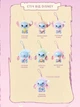 Игрушка сюрприз мягкий брелок Лабубу Стич 15см lububu Stitch Eat Something Before Sleep Series кукла для сумки рюкзака - изображение 4