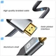 Двоспрямований плетений кабель шнур Nierbo Mini HDMI to HDMI 2.0 2 м сірий - изображение 2