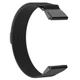 Ремешок металлический для смарт-часов Garmin 43,42 mm, Milanese Magnetic, черный, миланская петля, браслет на магнитной застежке, совместим с часами Garmin, для моделей с размером корпуса 43,42 мм, ArmorStandart (ARM85721) - изображение 1