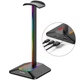 Подставка для наушников органайзер гарнитуры с RGB-подсветкой и 2 портами USB New Bee NB-Z8 - изображение 1