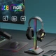 Подставка для наушников органайзер гарнитуры с RGB-подсветкой и 2 портами USB New Bee NB-Z8 - изображение 13