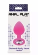 Пробка анальна Toy Joy Medium Diamond Booty Jewel 8х3.5 см Рожева (8713221831156) - зображення 3