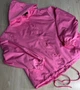 Куртка женская Lady Yep 9096-1 оверсайз ветровка удлиненная с капюшоном one size розовая - изображение 4