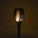 Садовий світильник на сонячній батареї Flame Light, 51 LED, 32 см, імітація полум’я, IP65, автозапуск, зарядка USB, чорний - зображення 10