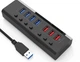 USB хаб RSHTECH RSH-A37 USB 3.0 7 портів з блоком живлення hub концентратор - зображення 8