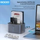Док станція GODO GDPD07T-U для HDD SSD 2.5" 3.5" SATA III USB3.0 + 2 x USB з функцією клонування - зображення 3