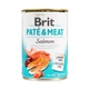 Brit Pate & Meat Dog Salmon влажный корм с лососем для взрослых собак 400 гр - изображение 1