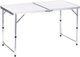 Zestaw stół składany turystyczny i 4 krzesła ModernHome by Multistore biały (HTA120R+4S WHITE) - obraz 2