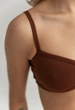 Лиф женский стаф коричневый мягкий базовый Staff bi brown S (346842) - изображение 5