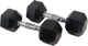 Гантель шестигранна UnderFit UF50, 22,5 кг - зображення 3
