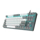Клавиатура Aula Mechanical F3287 White/Grey keycap KRGD blue (6948391240688) - изображение 2