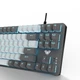 Клавиатура Aula Mechanical F3287 White/Grey keycap KRGD blue (6948391240688) - изображение 4
