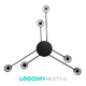 Люстра ML472-6 черная Ledcoin на 6 ламп GX53 (потолочный светильник под сменные LED лампы) Ø1000х55мм - изображение 2