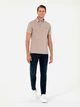 Поло длинное мужское Pierre Cardin G021SZ011-000-1857618(vizon) M Ореховое (8683857331972) - изображение 3