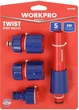 Набір для поливу Workpro 1/2"–3/4" 5 предметів (WP334006) - зображення 1