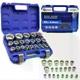 Набор торцевых 12-гранных головок Geko Gear Lock, 8–36 мм, 21 шт., CrV, СРG13547 - изображение 2