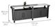Cтіл cадовий для барбекю Keter Unity Chef 415 L з мийкою графіт (249459) - зображення 9