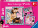 Puzzle Ravensburger Barbie 3x49 elementów (10105684) (4005556056842) - obraz 1