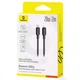 Кабель для Iphone на 2м. Type-C to Lightning Silky Series 20W Black, Baseus для зарядки та передачі даних (P10377700113-01) - зображення 4