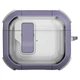 Футляр противоударный Locking Button для наушников Airpods 4 Light Purple - изображение 1