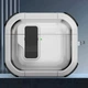 Футляр противоударный Locking Button для наушников Airpods 4 White - изображение 2