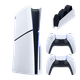 Набор Консоль Sony PlayStation 5 Slim Blu-ray 1TB White + Геймпад Беспроводной DualSense + Зарядное Устройство Проводной DualSense - изображение 1