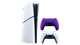 Набор Консоль Sony PlayStation 5 Slim Digital Edition 825GB White + Геймпад Беспроводной DualSense Purple - изображение 2