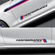 Наклейки на BMW M Performance Бмв Перфоменс Виниловые размер 50х5.8см 2 шт - изображение 2