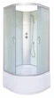 Душевой бокс Ko&Po 6021 90х90 без крыши, матовые стекла, глубокий поддон, раздвижные двери - изображение 1