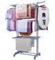 Сушилка Garment rack with wheels для белья, напольная складная из нержавеющей стали и ABS пластика - изображение 2