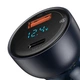 Автомобільний зарядний пристрій Baseus Particular Digital Display QC4.0+PD3.0 PPS 65W 5А (USB+Type-C) Dark Gray - зображення 2