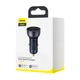 Автомобільний зарядний пристрій Baseus Particular Digital Display QC4.0+PD3.0 PPS 65W 5А (USB+Type-C) Dark Gray - зображення 6