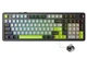 Механічна бездротова (Bluetooth + 2,4G) клавіатура з HOT SWAP Aula F99 PRO, RGB УКР/АНГЛ Black/Grey/Green (F99PROBGG) - изображение 1