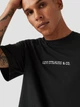 Футболка хлопковая длинная мужская Levi`s SS Relaxed Fit Tee Archival 16143-1835 M Черная с принтом (5401157872475) - изображение 4