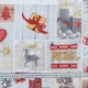 Новогодняя ткань лонета Коллаж игрушки, свечи , фон серый (145г/м.кв280см пог.м) 173570 - изображение 3